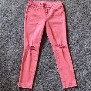 Size 6 Old Navy Midrise Rockstar Distressed Jeans